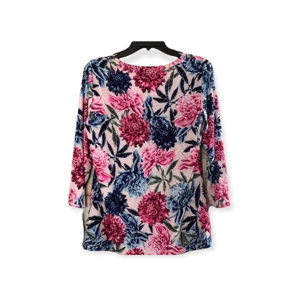 JM Collections Midday Bloom Top Sz S NWT - Picture 3 of 5